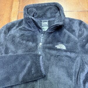 The North‎ Face Jacket Womens Small Osito 2 Full Zip Fleece Black Outdoor Fuzzy